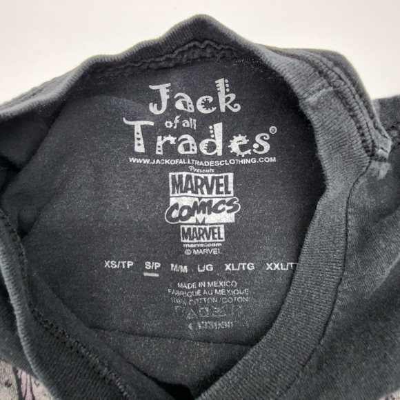 2/$20 Jack of all trades Iron Man black graffic short-sleeved Tshirt Size S - Picture 8 of 8